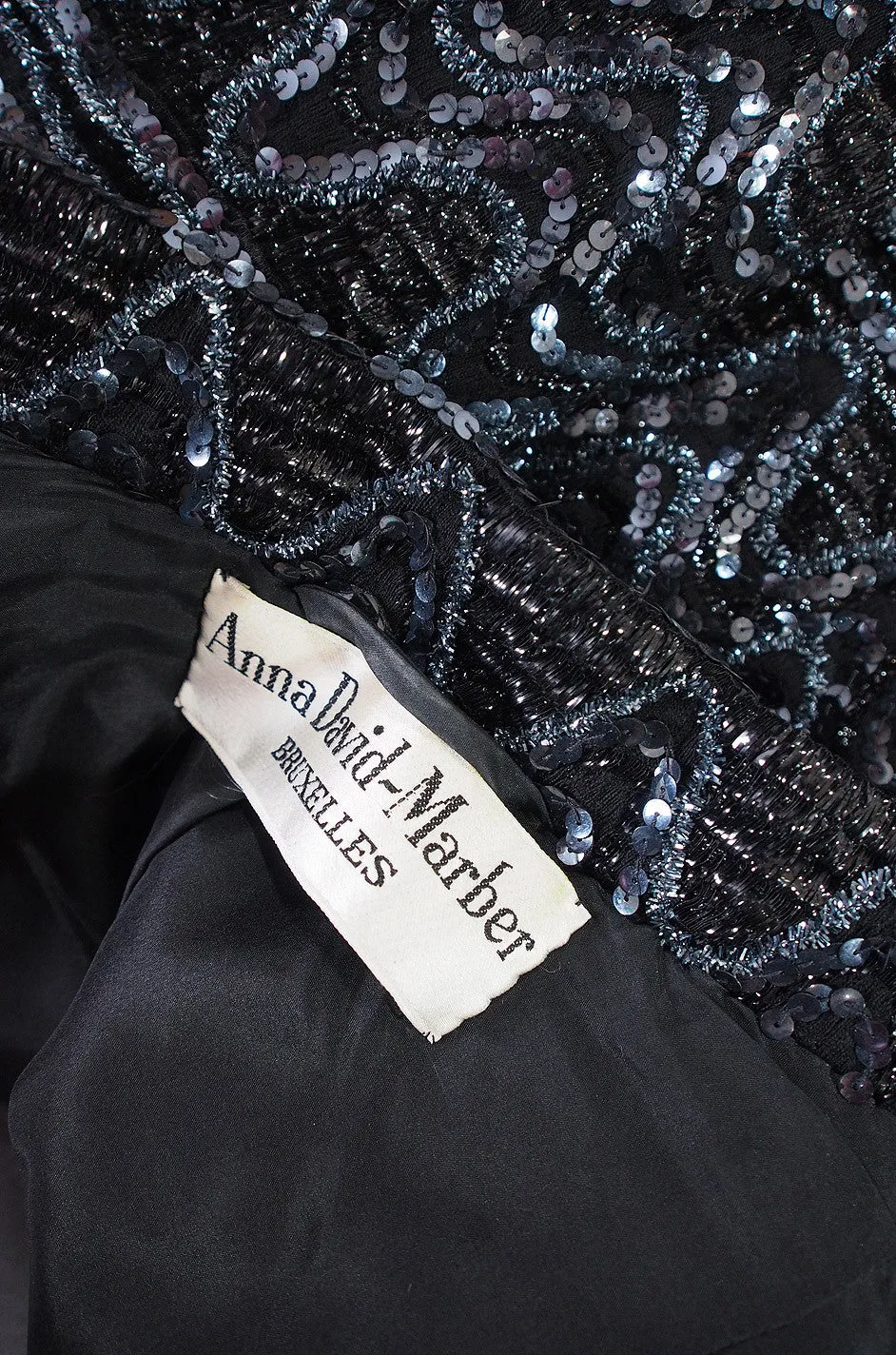 1960s Sequin and Mink Jacket & Dress