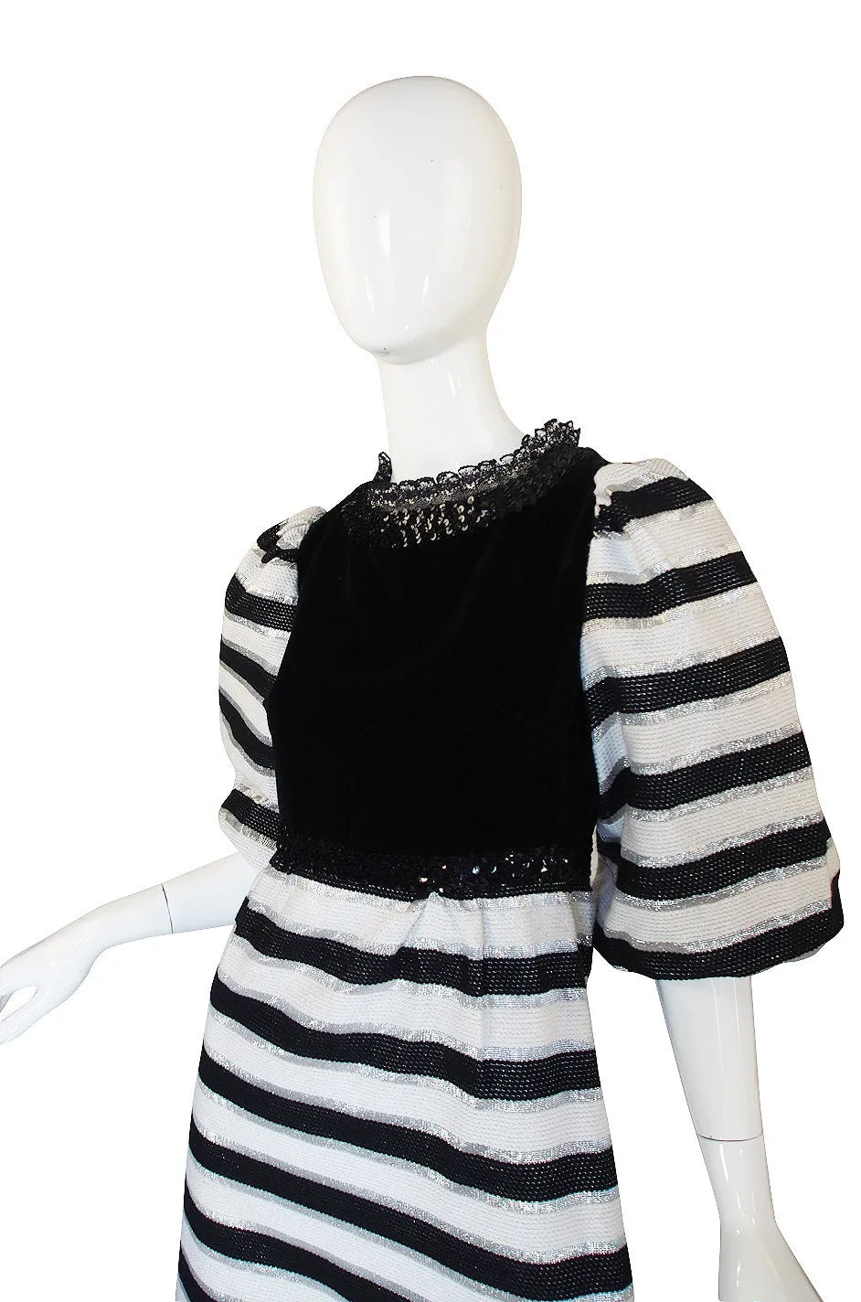 1960s Space Age Jean Varon Maxi Dress