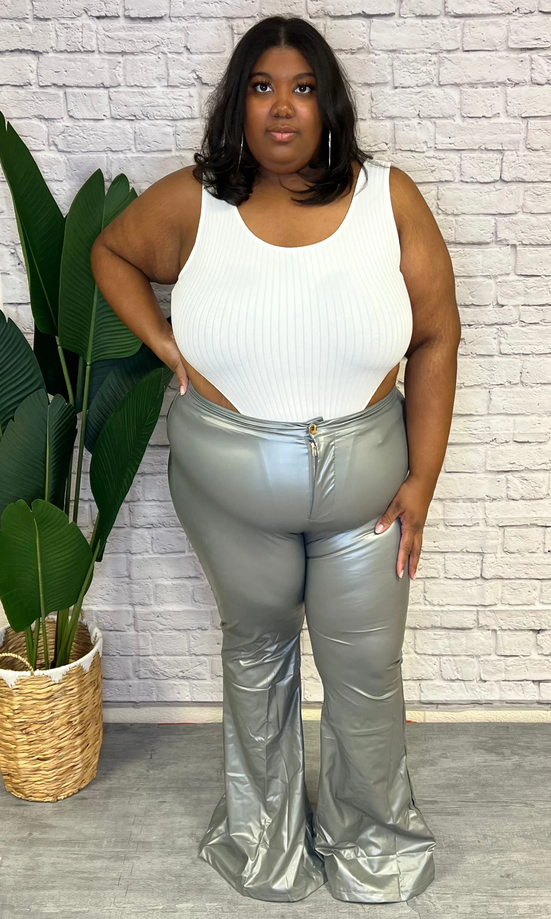 A Night Out Faux Leather Pants • Curve