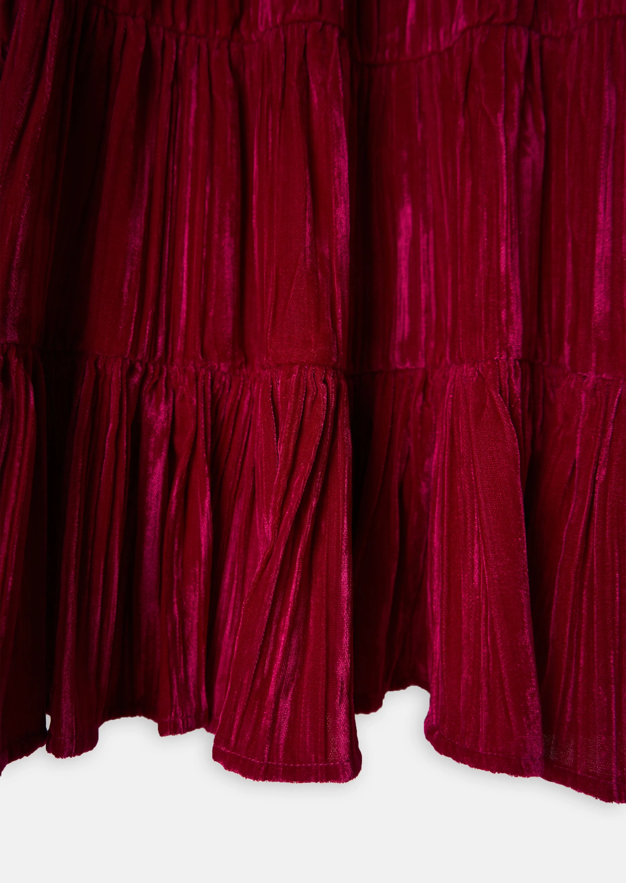 Adalyn Velvet Tiered Dress