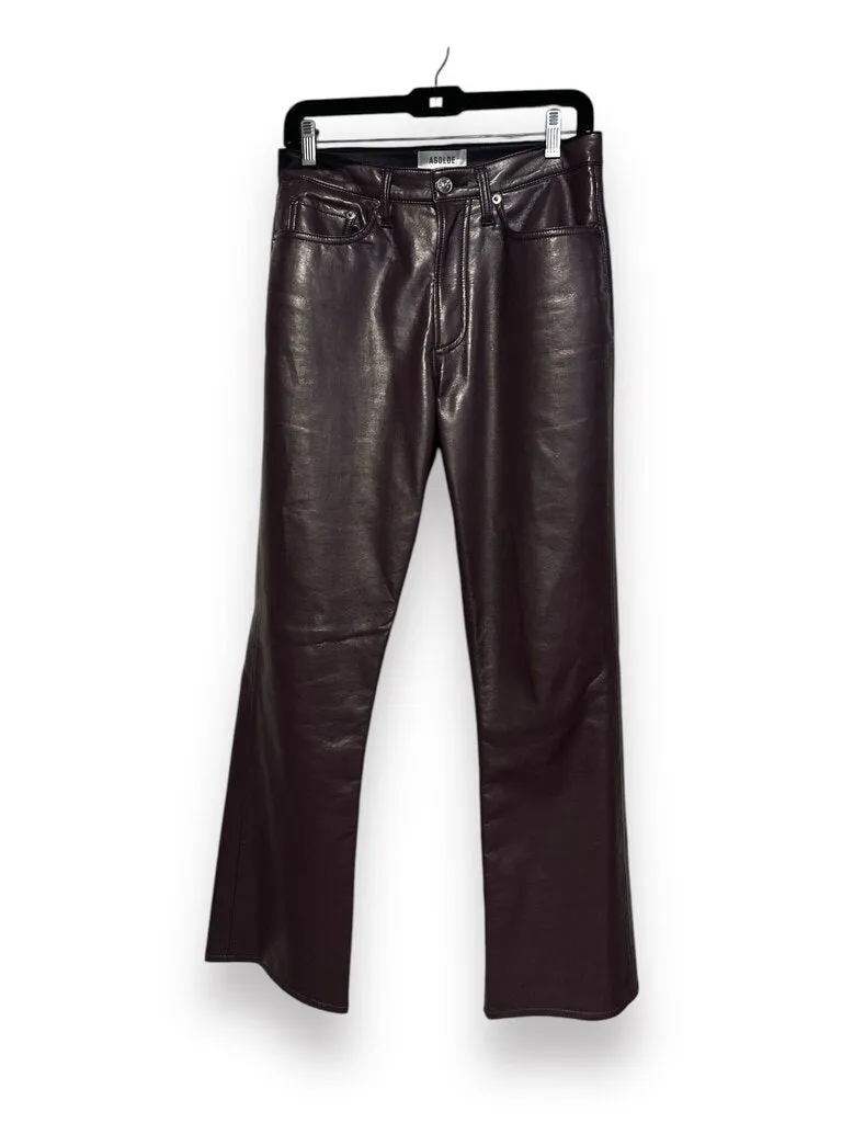 AGOLDE leather pants purple 26