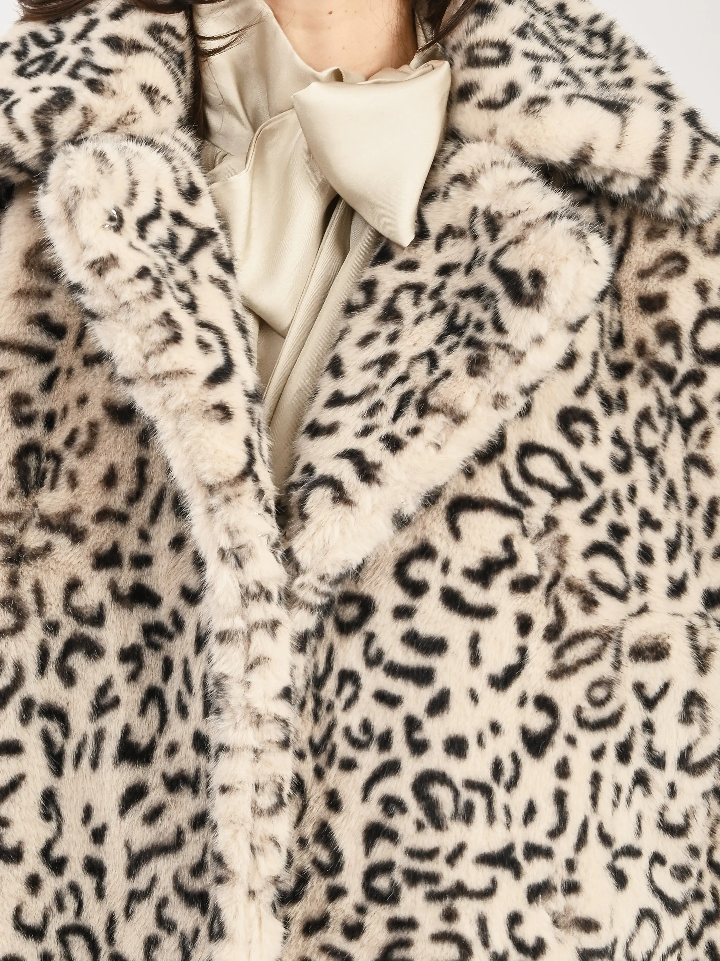 Almond Milk Faux Fur Jacket
