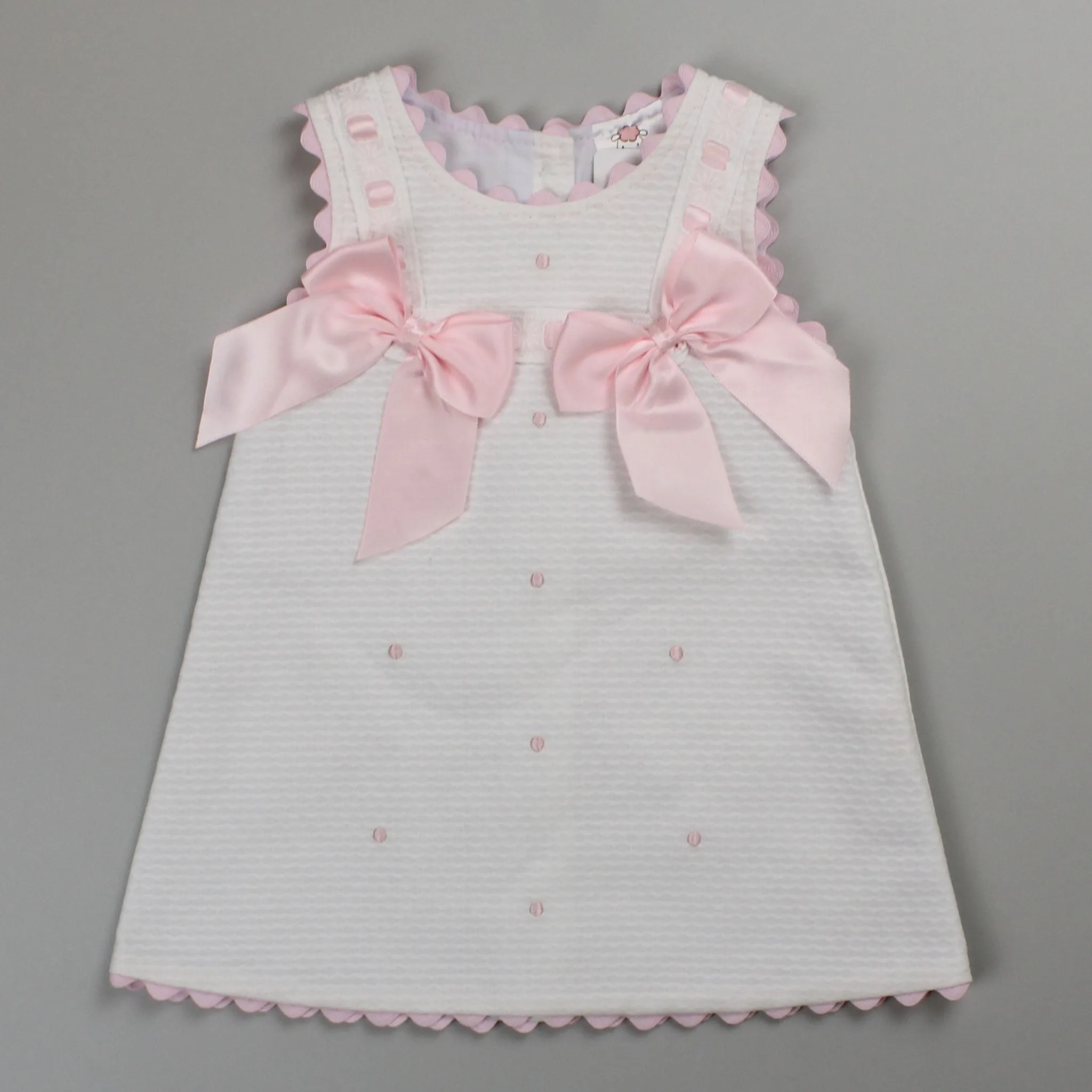 Baby Girls White and Pink Dress