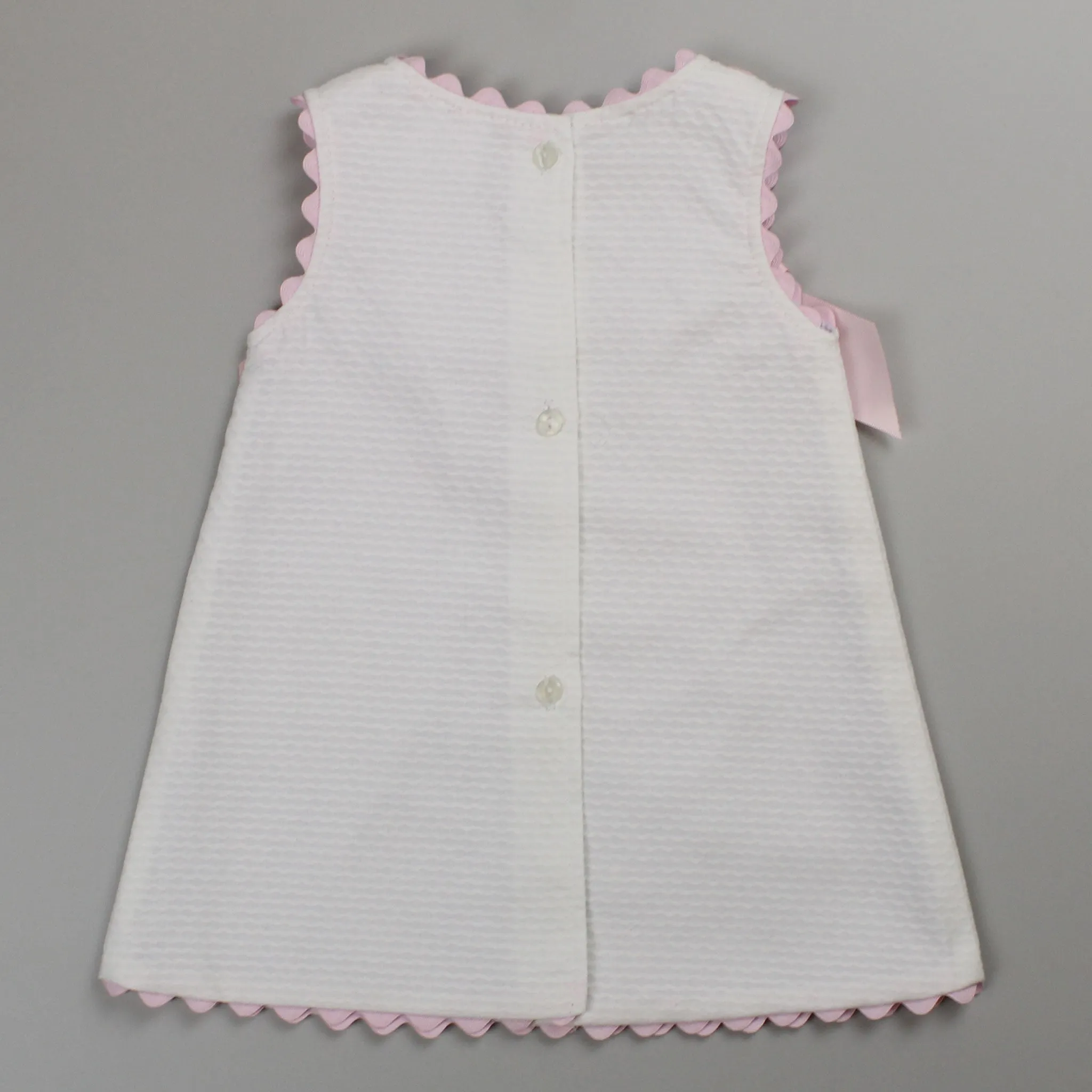Baby Girls White and Pink Dress
