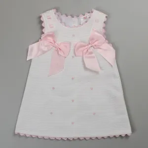 Baby Girls White and Pink Dress