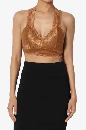Baja Padded Lace Crop Tank Top