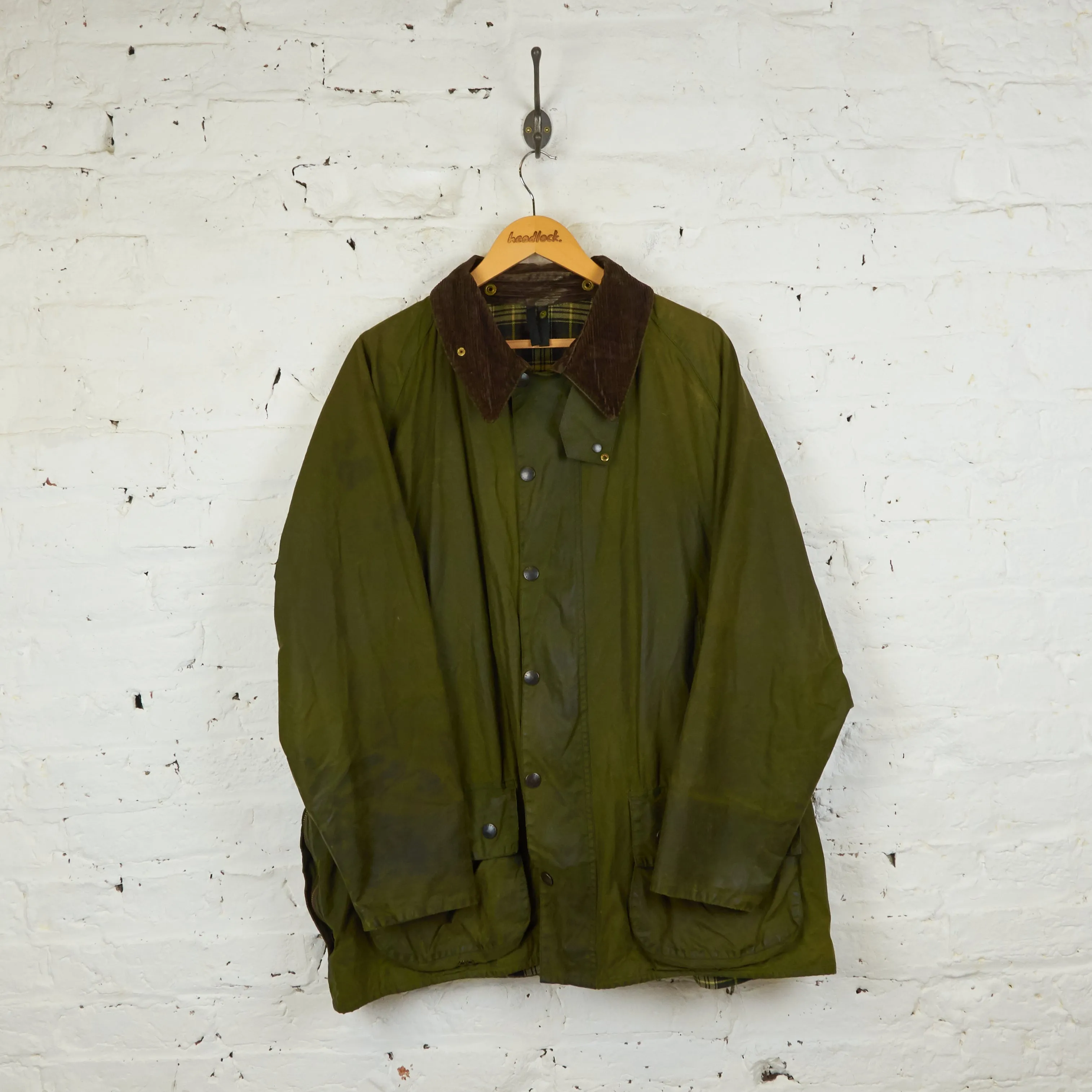 Barbour Beaufort Wax Jacket - Green - XXL