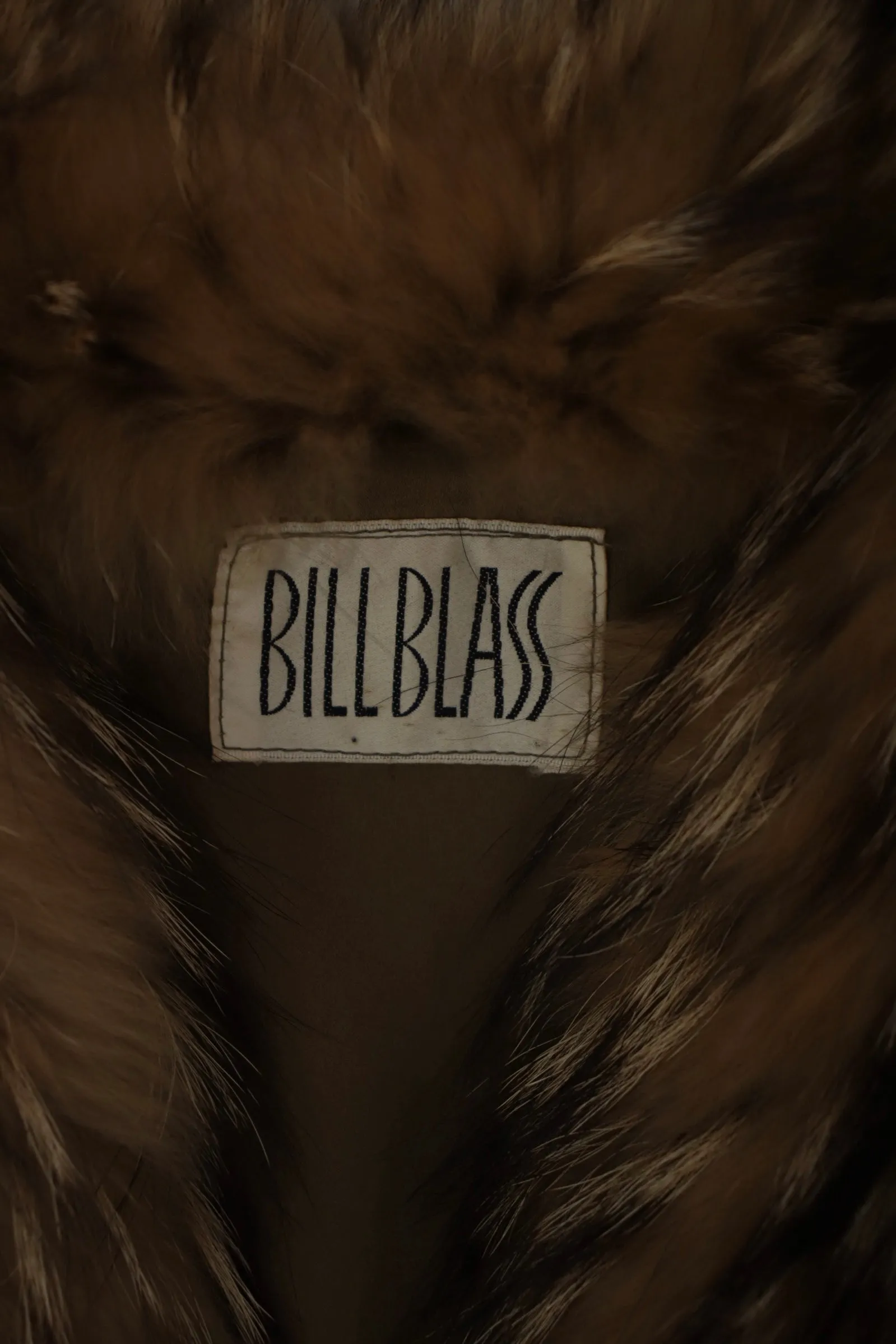 Bill Blass Suede & Coyote Fur Coat