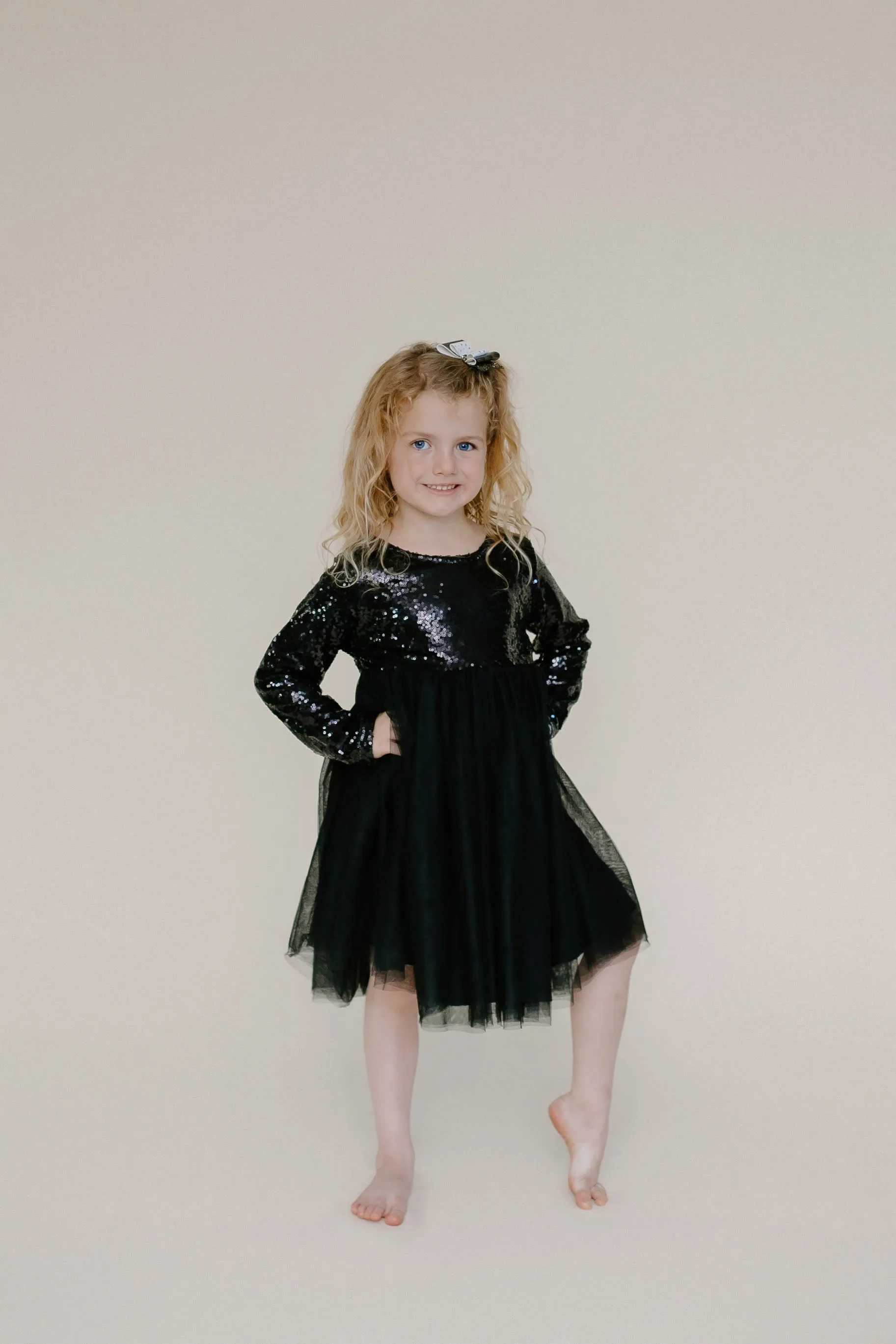 BLACK SPARKLE TUTU DRESS