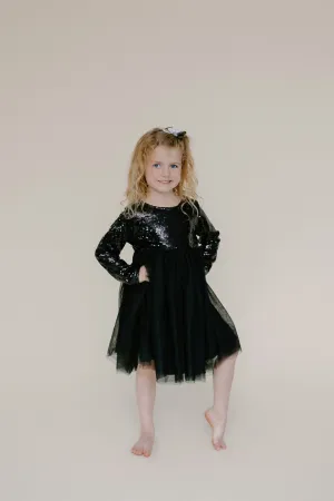 BLACK SPARKLE TUTU DRESS