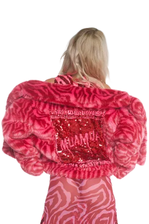 Bored Billionaires Faux Fur Hoodie Jacket