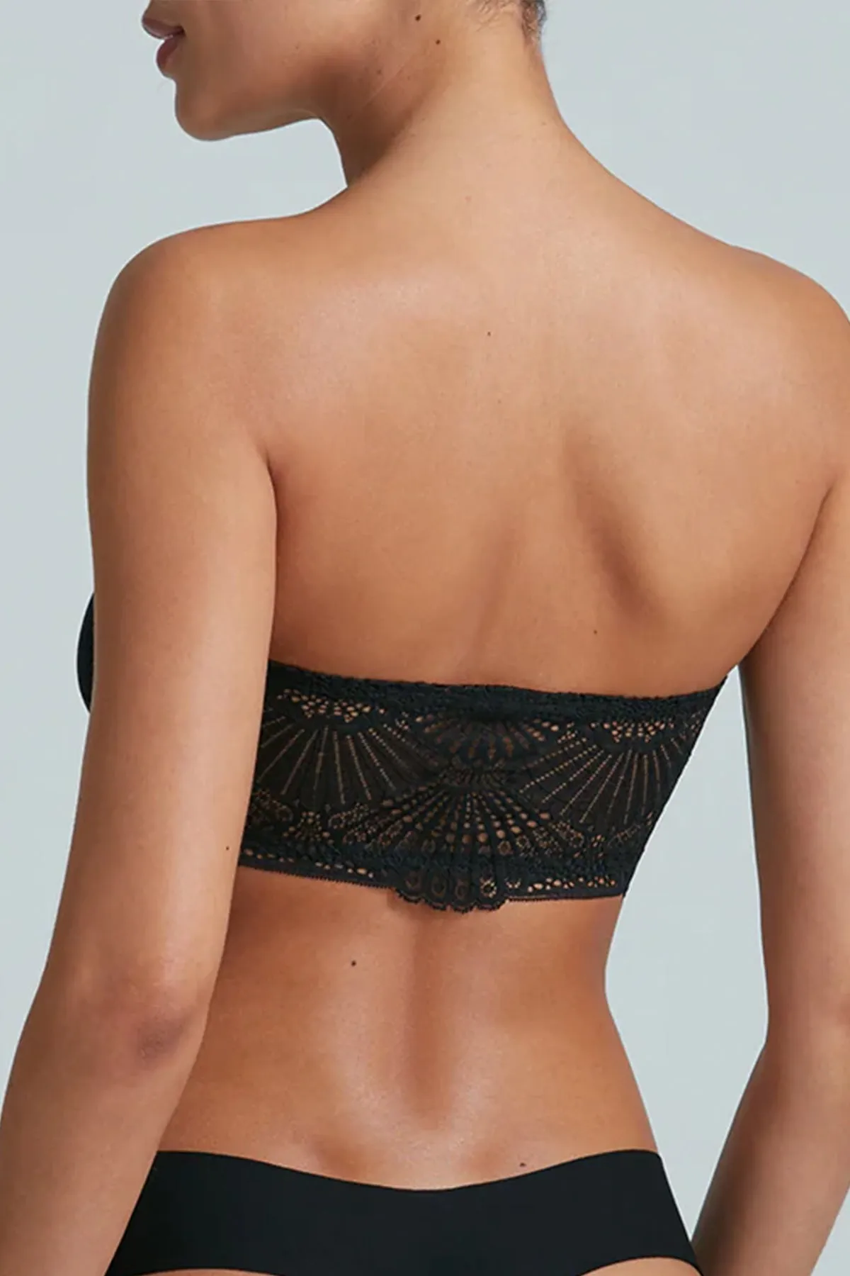 Butter   Lace Bandeau in Black
