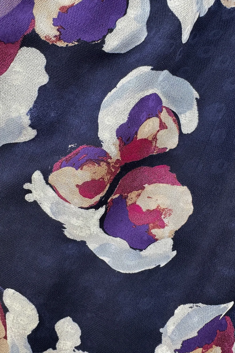 Chanel Cruise 2010 by Karl Lagerfeld Runway Look 33 'Painted' Silk Floral Dress