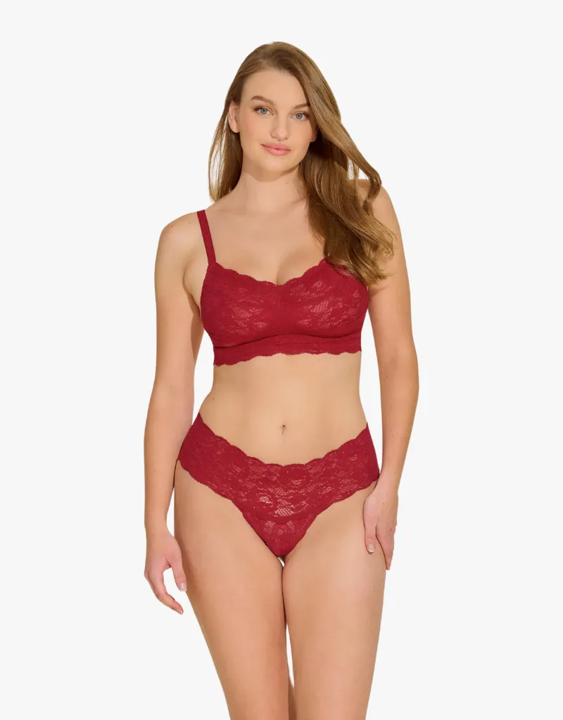 Cosabella Never Say Never Comfie Cutie Thong in Sindoor Red