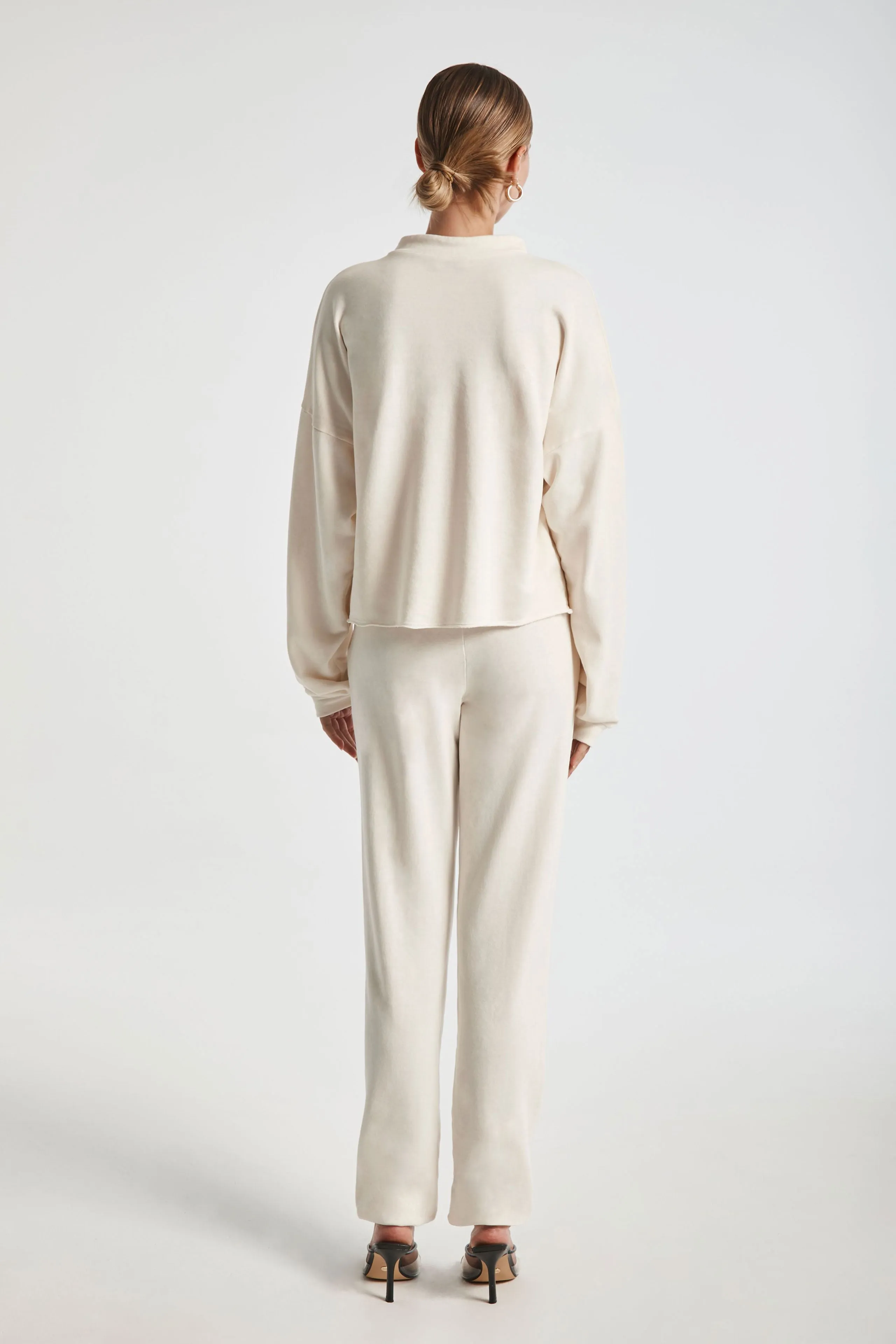 Cuffed Neck Pullover