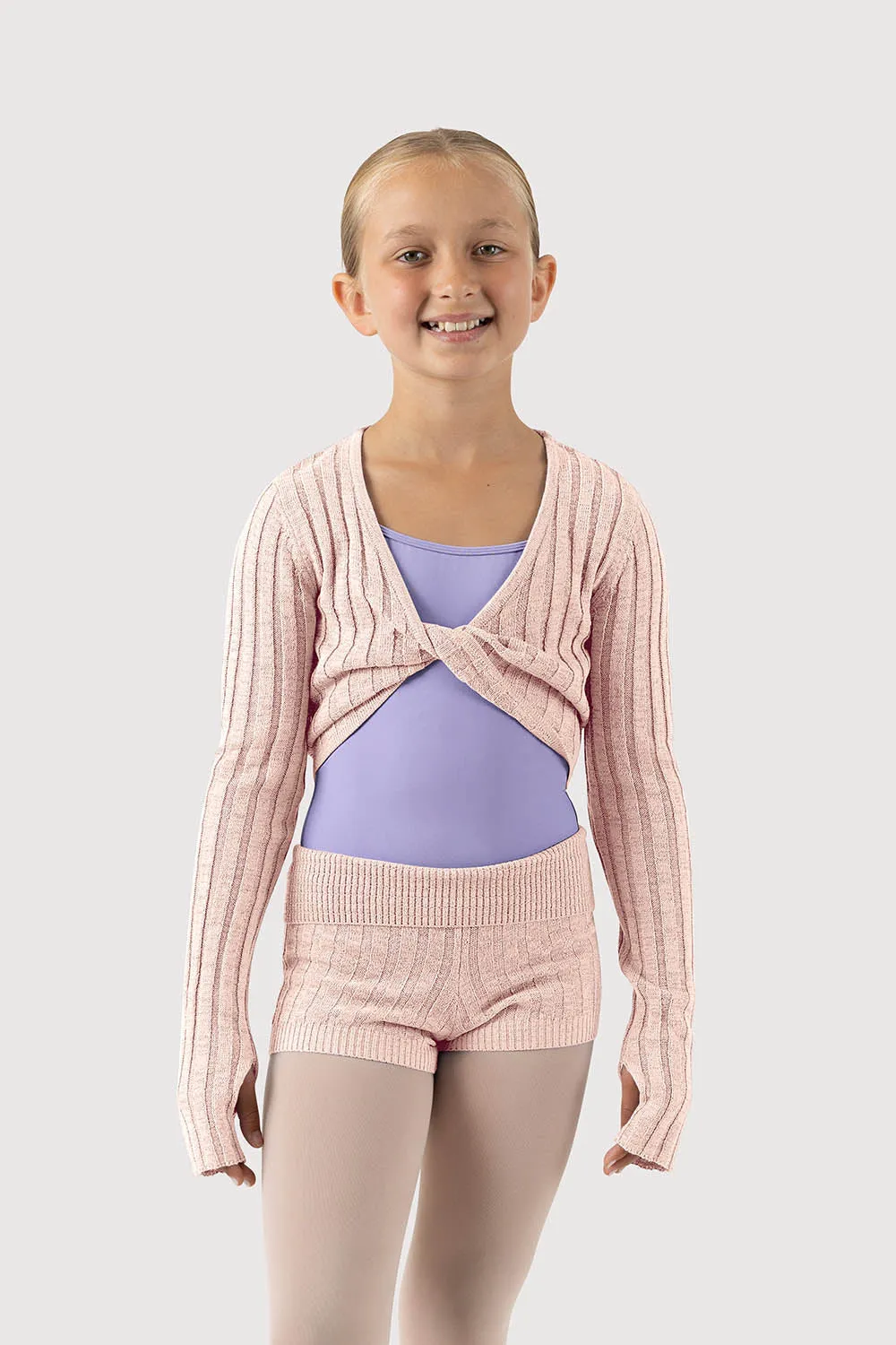 D51054G - Bloch Lily Roll Down Waist Girls Knitted Short