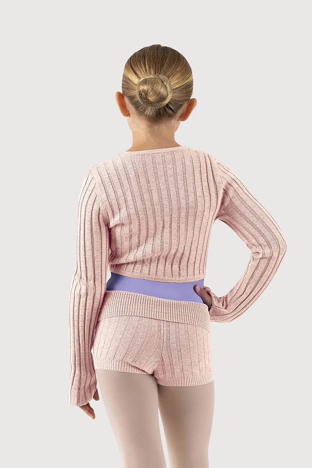 D51054G - Bloch Lily Roll Down Waist Girls Knitted Short