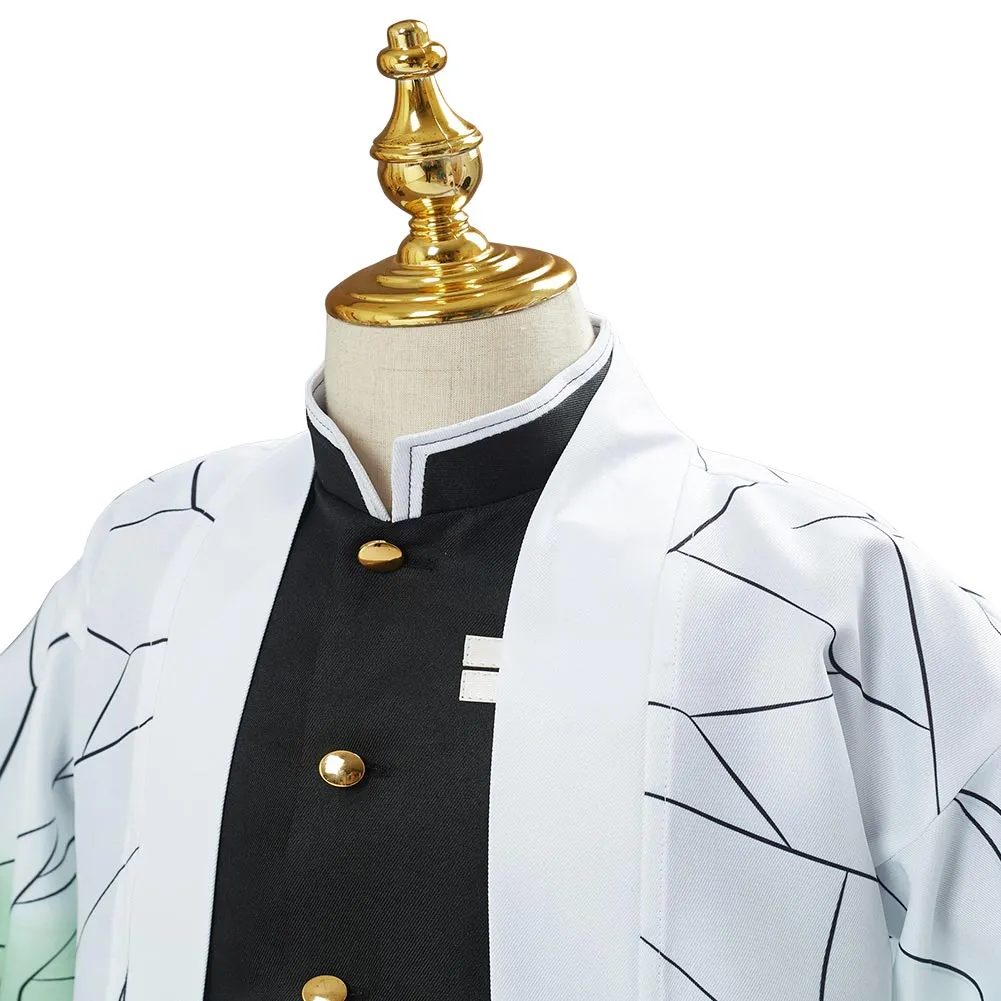 Demon Slayer Kochou Shinobu Uniform Outfit Halloween Carnival Suit for Kids Children Cosplay Costume