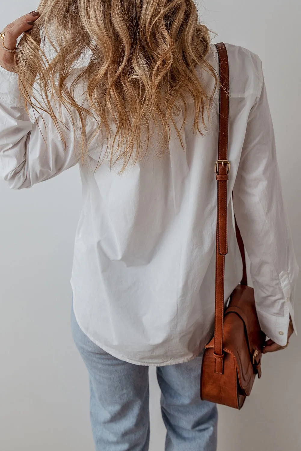 Eyelet Lace Trim Blouse