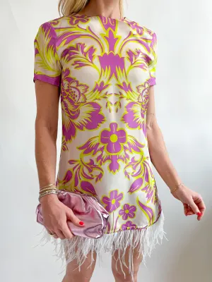 Fete Feathered Mini Dress