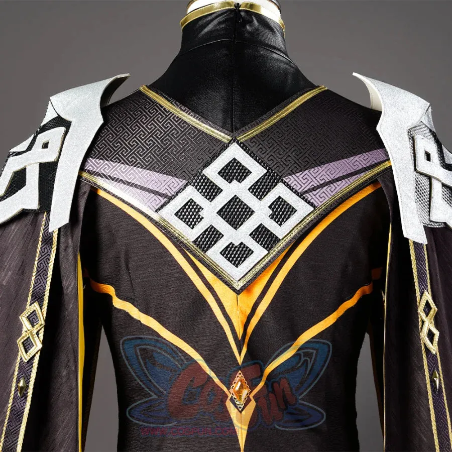 Genshin Impact Morax Rex Lapis Zhongli Cosplay Costume C07433  A