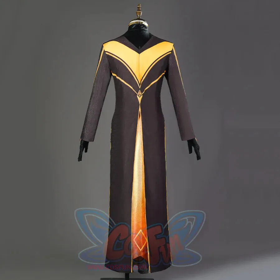 Genshin Impact Morax Rex Lapis Zhongli Cosplay Costume C07433  A