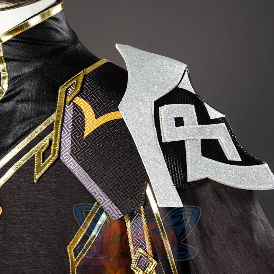Genshin Impact Morax Rex Lapis Zhongli Cosplay Costume C07433  A