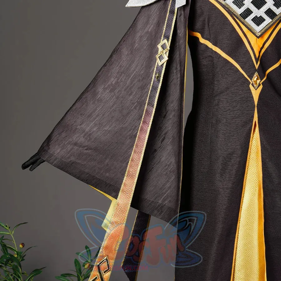 Genshin Impact Morax Rex Lapis Zhongli Cosplay Costume C07433  A