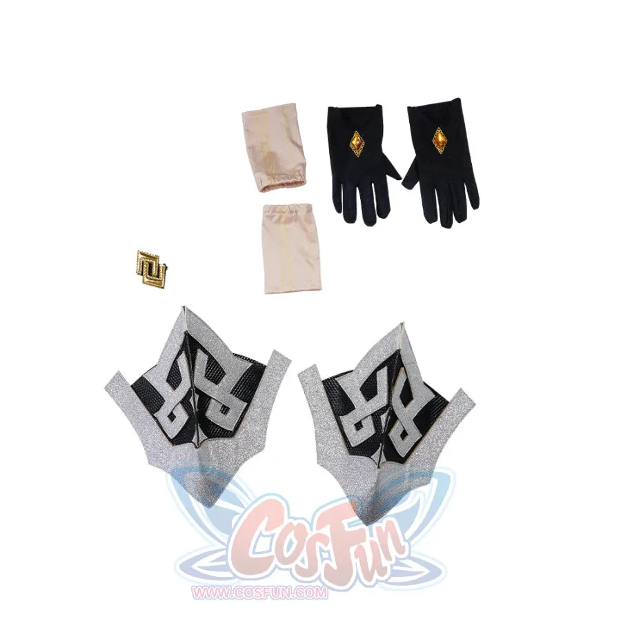 Genshin Impact Morax Rex Lapis Zhongli Cosplay Costume C07433  A