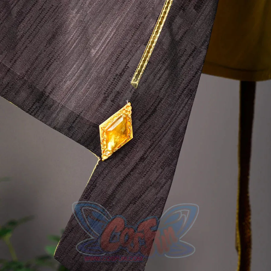 Genshin Impact Morax Rex Lapis Zhongli Cosplay Costume C07433  A