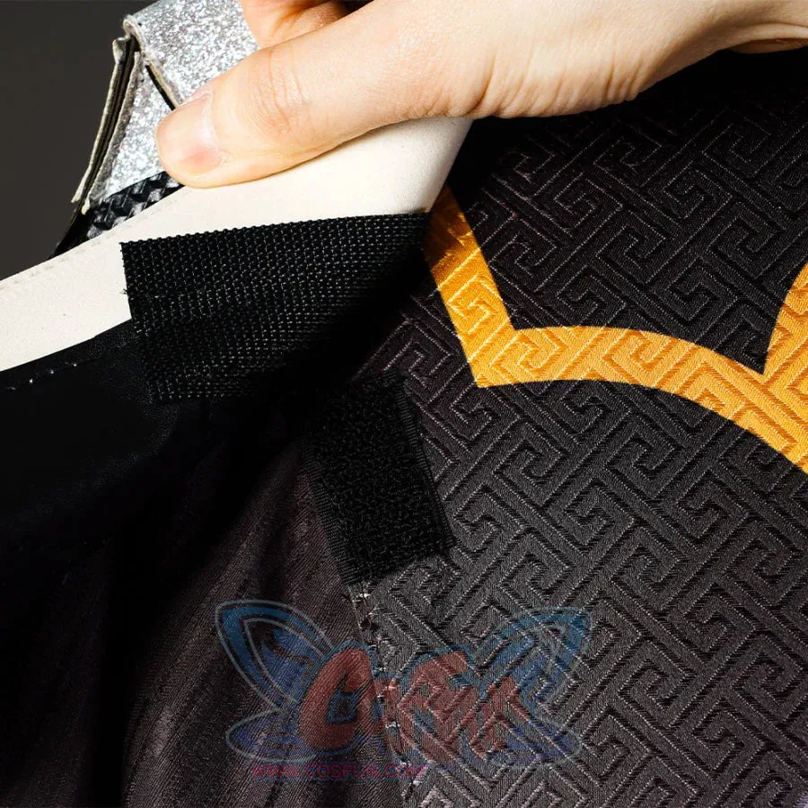 Genshin Impact Morax Rex Lapis Zhongli Cosplay Costume C07433  A