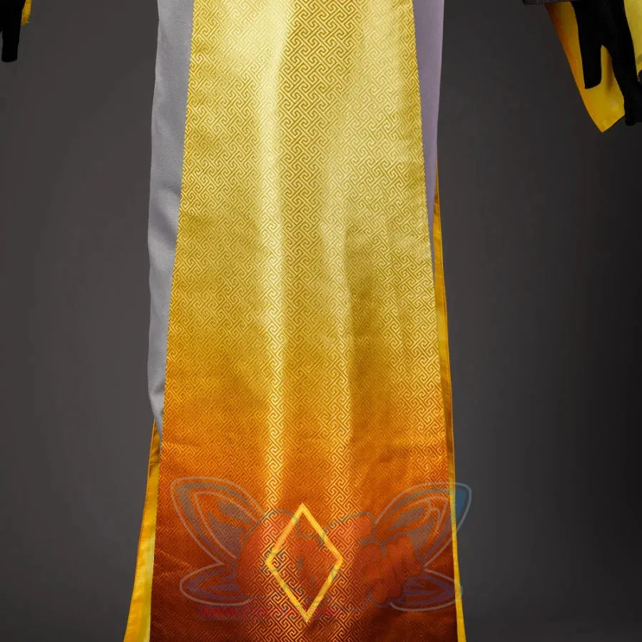Genshin Impact Morax Rex Lapis Zhongli Cosplay Costume C07433  A