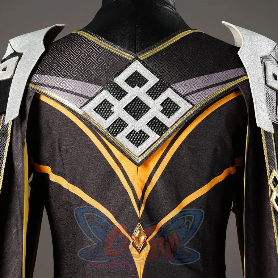 Genshin Impact Morax Rex Lapis Zhongli Cosplay Costume C07433  A