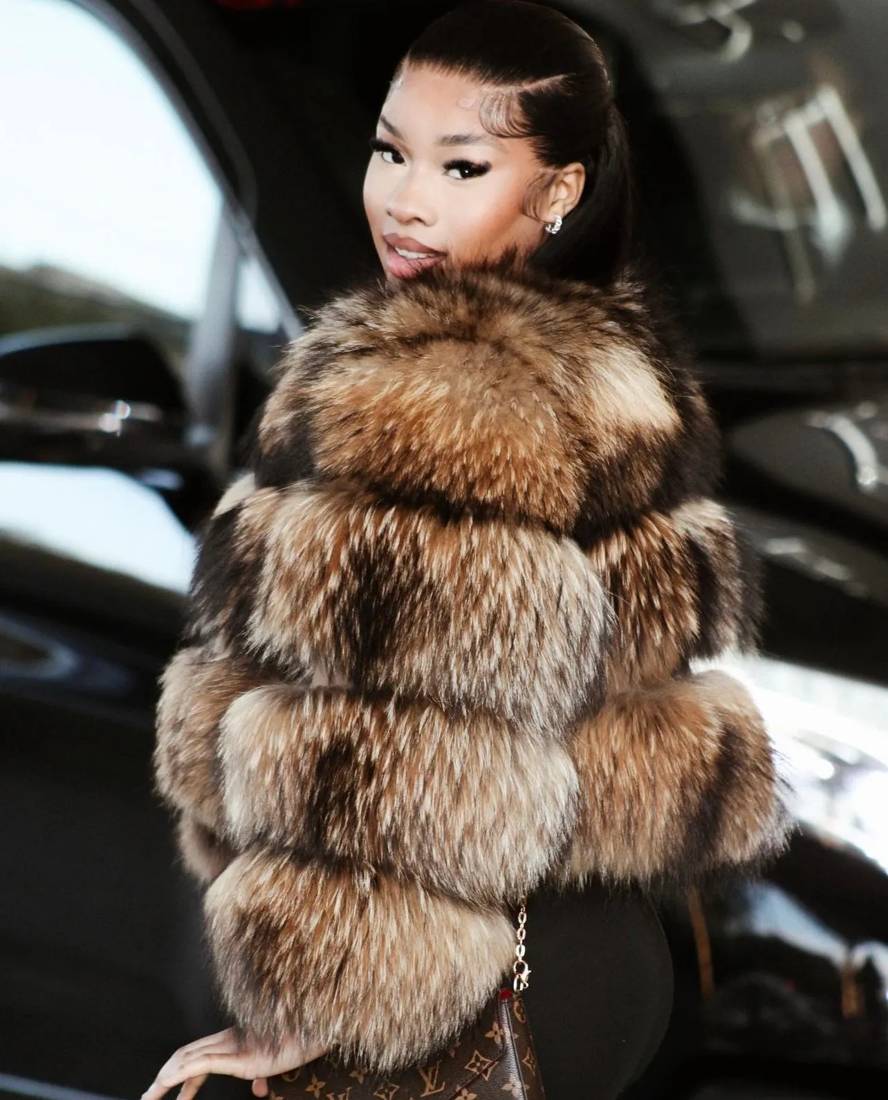 “Genuine Raccon Fur” Coat
