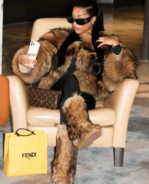 “Genuine Raccon Fur” Coat
