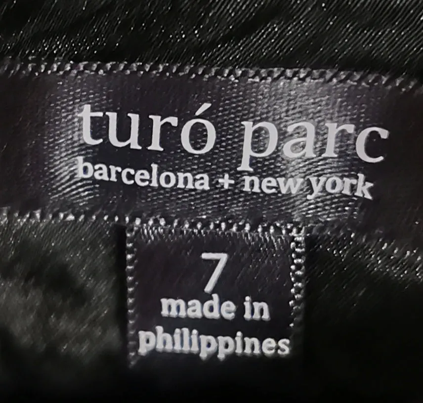 GIRL SIZE 7 YEARS - TURO PARC, barcelona   new york, Sparkly Silver & Black, Special Occasion Dress EUC B37
