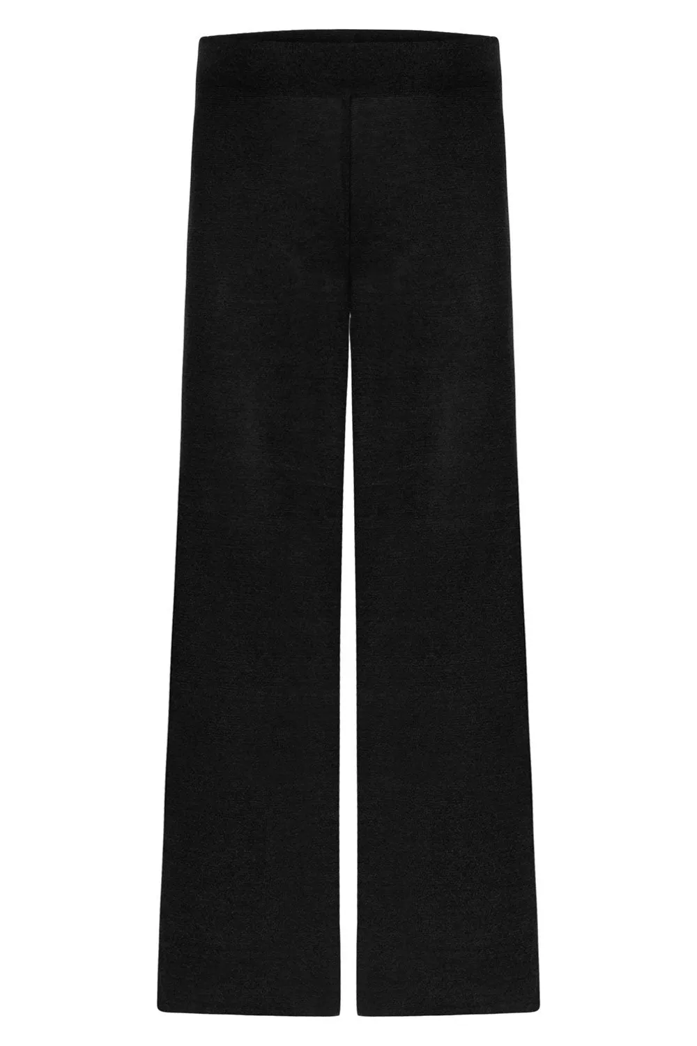 GLITTERED PANTS WITH SLIDS ON BOTH SIDES BLACK