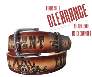 Heavy Equipment Leather Belt