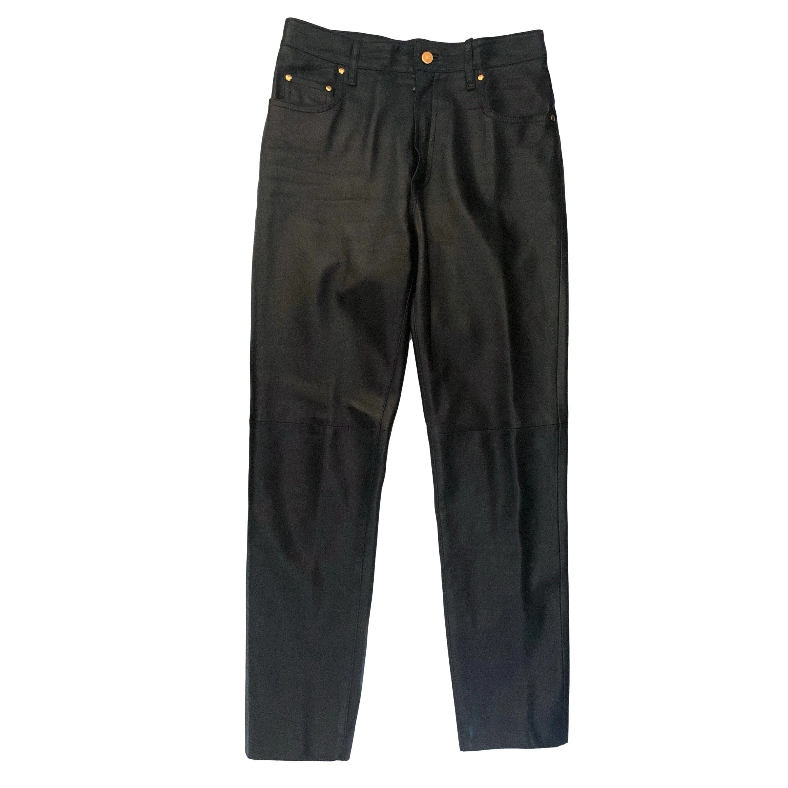 Hermes Black Leather Pants
