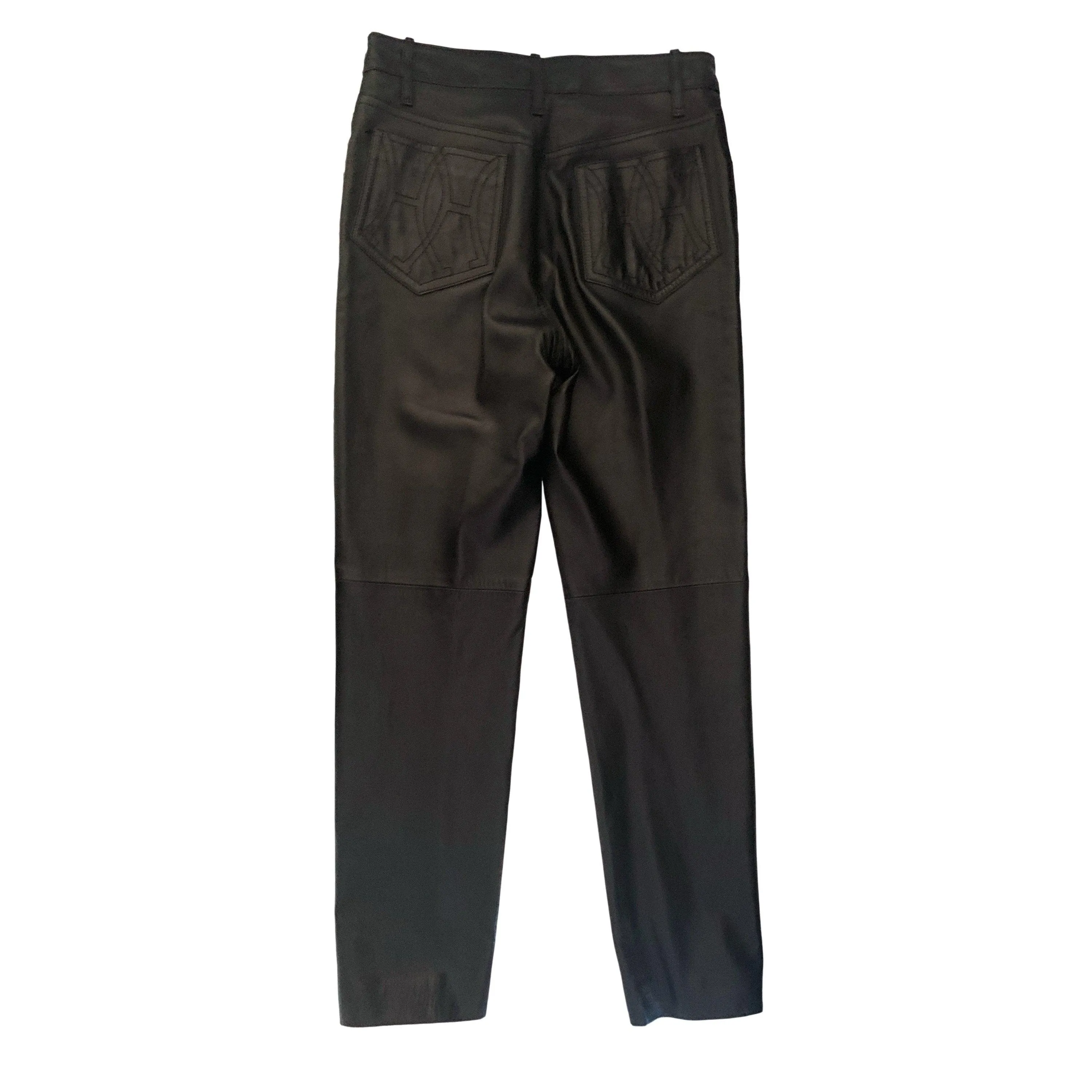 Hermes Black Leather Pants