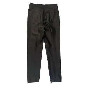 Hermes Black Leather Pants
