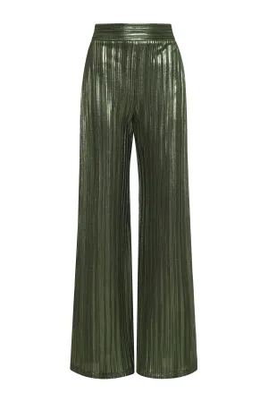 High Waist Metallic Pant