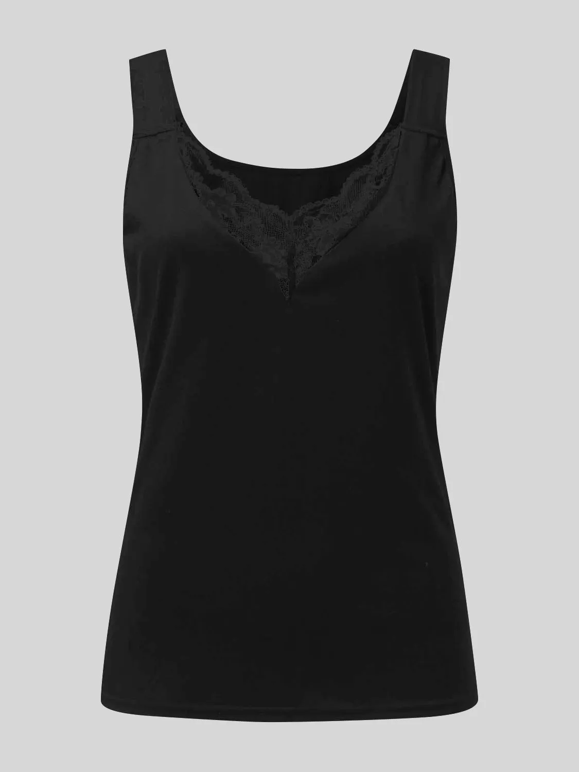 Jade Lace Detail Sweetheart Neck Tank - Online Exclusive