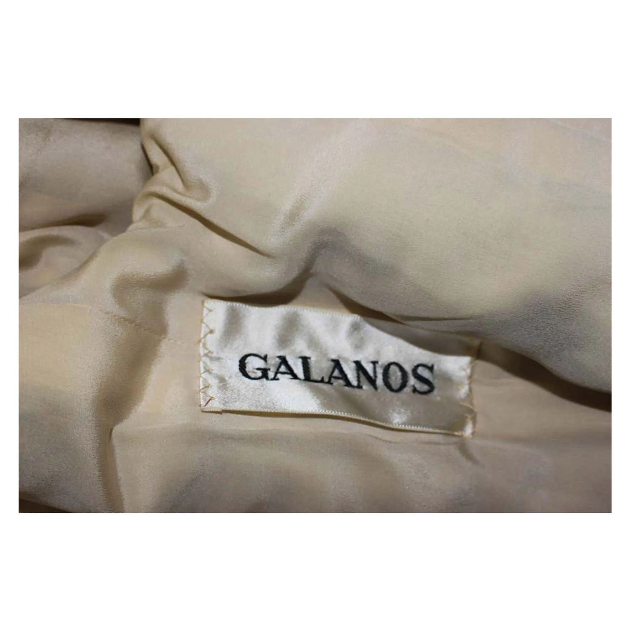 JAMES GALANOS 1960s 3 pc Silver Metallic Ensemble