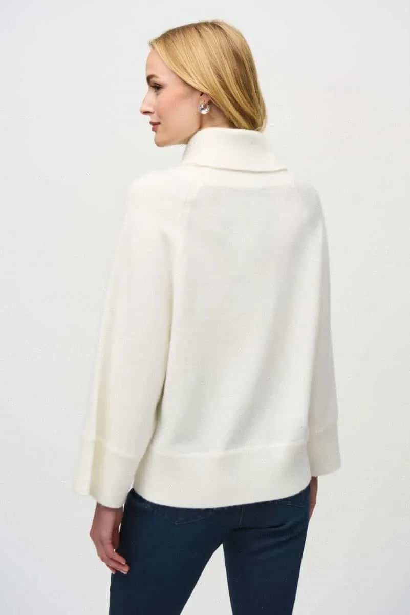 Joseph Ribkoff Sequined Cowl Neck Sweater Top 244935
