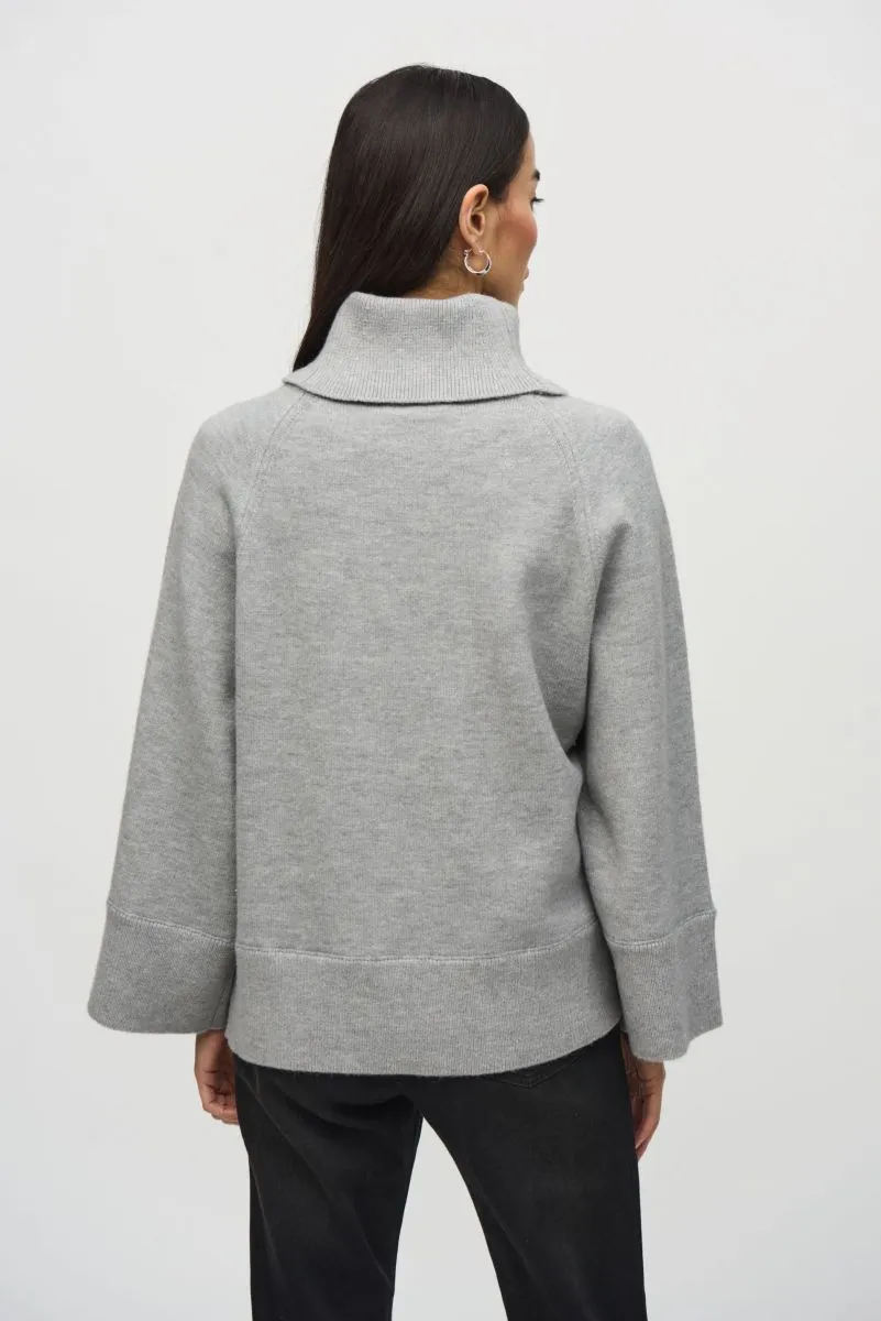 Joseph Ribkoff Sequined Cowl Neck Sweater Top 244935