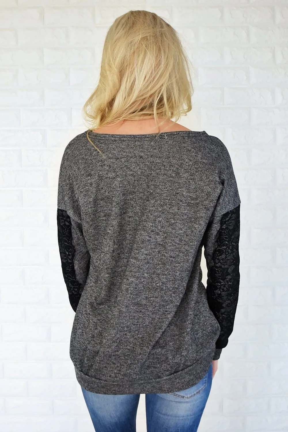 Just a Touch of Lace Sweater