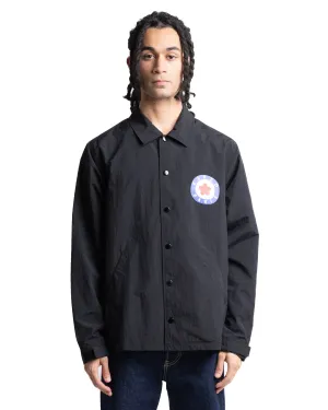 Kenzo Flower Logo Coach Jacket Black