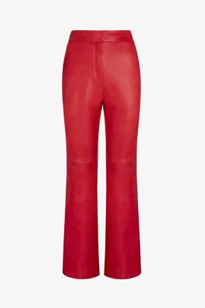 Leather Flare Pants