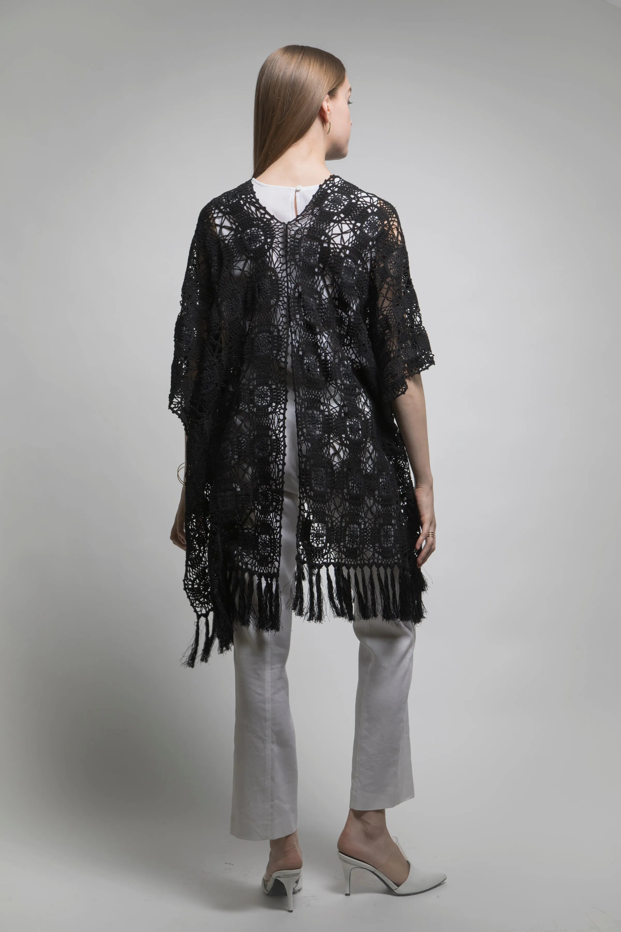 Limited Edition Hand Crochet Lace Poncho